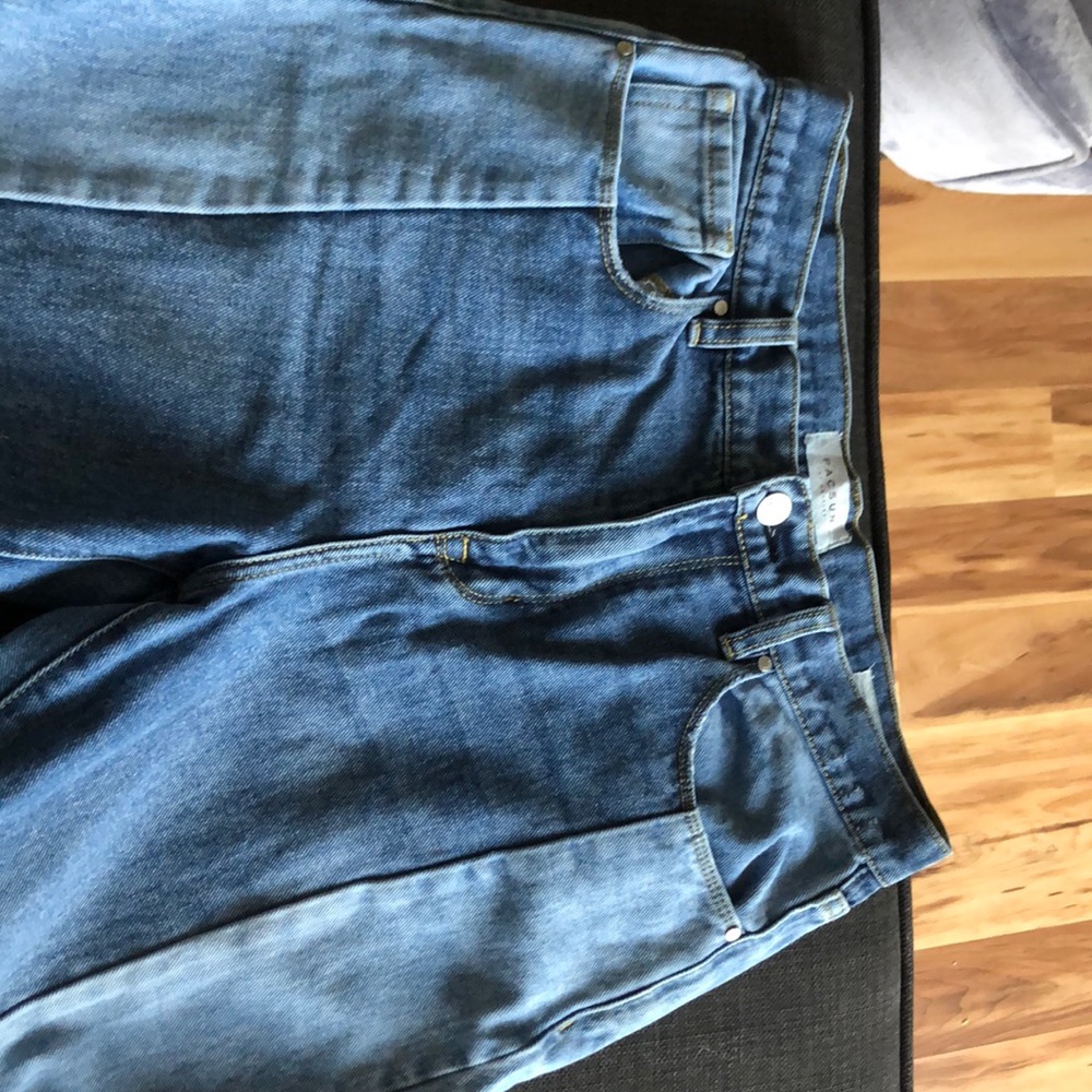 2 shade denim mom jeans from PACSUN
